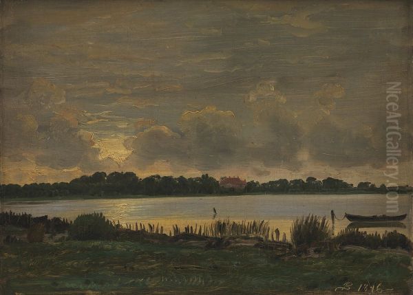 View Across Praesto Fiord towards the manor of Nyso - view 1