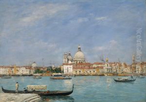 Venice, Santa Maria della Salute from San Giorgio by Eugene Louis Boudin