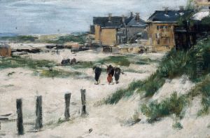 The Inlet at Berck (Pas-de-Calais) by Eugene Louis Boudin
