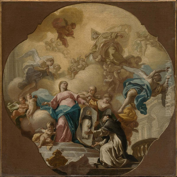 The Virgin Presenting the Portrait of Saint Dominic to the Friar of Soriano - view 1