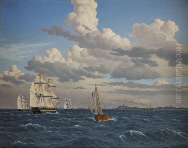 Parti af Oresund nord for Kronborg - view 1