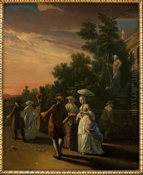 Promenading in a Park - view 1