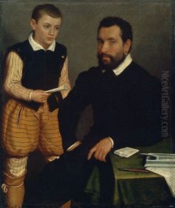 Count Alborghetti of Bergamo and his son Count Alborghetti of Bergamo and his son