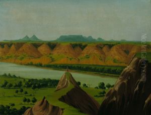 Big Bend on the Upper Missouri, 1900 Miles above St. Louis by George Catlin