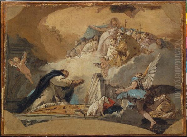 The Virgin Receiving the Prayers of Saint Dominic - view 1