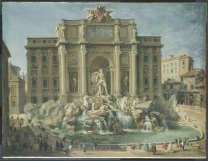Fountain of Trevi, Rome by Giovanni Paolo Panini
