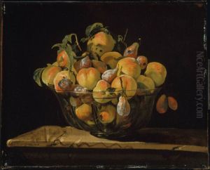 Peaches and Pears in a Glass Bowl Peaches and Pears in a Glass Bowl