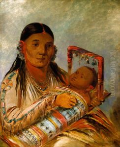 Chee-ah-ka-tchee, Wife of Not-to-way by George Catlin
