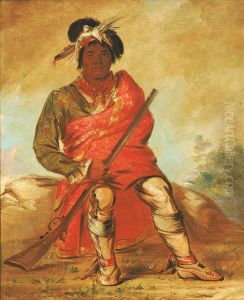 Eteh-ee-fix-e-co, Deer Without a Heart, a Chief by George Catlin