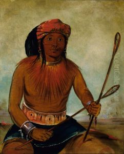 Tul-lock-chish-ko, Drinks the Juice of the Stone by George Catlin