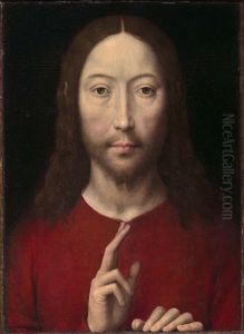 Christ Giving His Blessing by (manner of) Memling, Hans