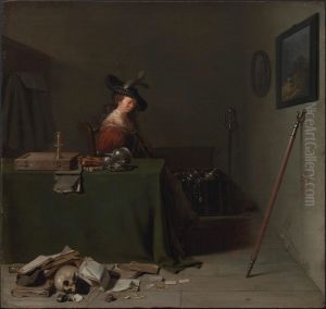 Woman Seated at a Table (Vanitas)