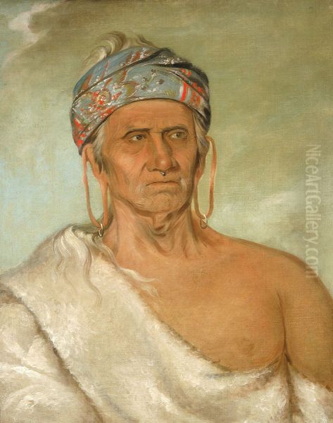 Lay-law-she-kaw, Goes Up the River, an Aged Chief - view 1