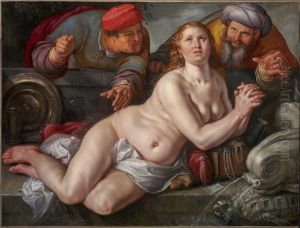 Susanna and the Elders by Goltzius Hendrick