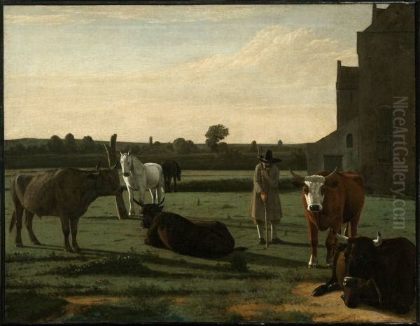 Cattle and Horses with a Herdsman - view 1