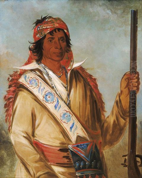 Steeh-tcha-ko-me-co, Great King (called Ben Perryman), a Chief - view 1