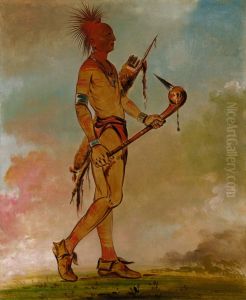 Shin-ga-was-sa, Handsome Bird by George Catlin