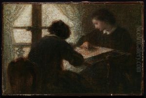 Embroiderers before a Window Embroiderers before a Window