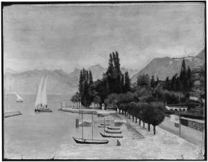 Lake of Geneva (Lac Leman) by Henri Julien Rousseau