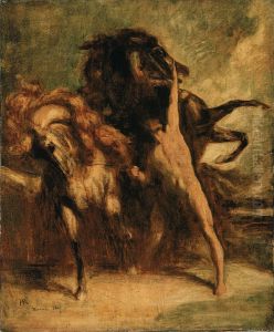 Sketch for Automedon with the Horses of Achilles Sketch for Automedon with the Horses of Achilles