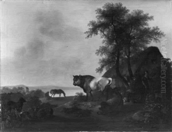Kvaeg i et landskab - view 1