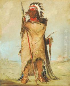 Ho-ra-to-a, a Brave by George Catlin