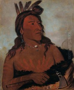 Mah-to-che-ga, Little Bear, a Hunkpapa Brave by George Catlin