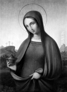 Magdalene med salvekrukken by Johan Ludwig Lund