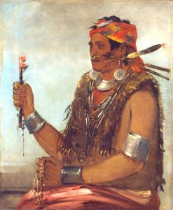 Ten-sqI 1/4at-a-way, The Open Door, Known as The Prophet, Brother of Tecumseh by George Catlin