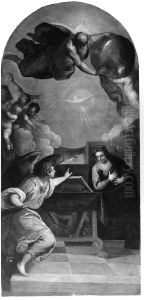 The Annunciation with God the Father by Palma il Giovane
