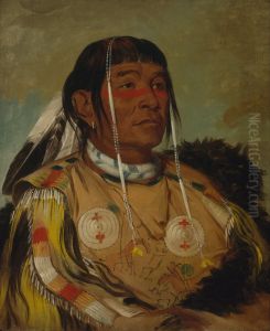 Sha-co-pay, The Six, Chief of the Plains Ojibwa by George Catlin