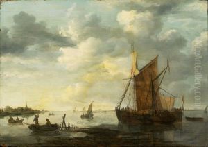 Evening on the Maas by Jan van Goyen