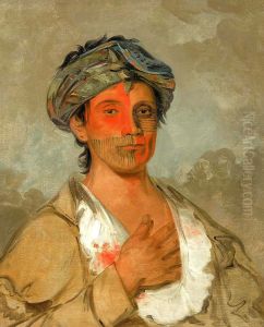 Pah-te-coo-saw, Straight Man, Semicivilized by George Catlin
