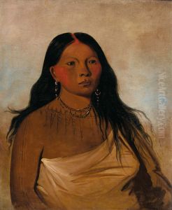 Kah-kee-tsee, Thighs, a Wichita Woman by George Catlin