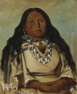 Kah-beck-a, The Twin, Wife of Bloody Hand by George Catlin
