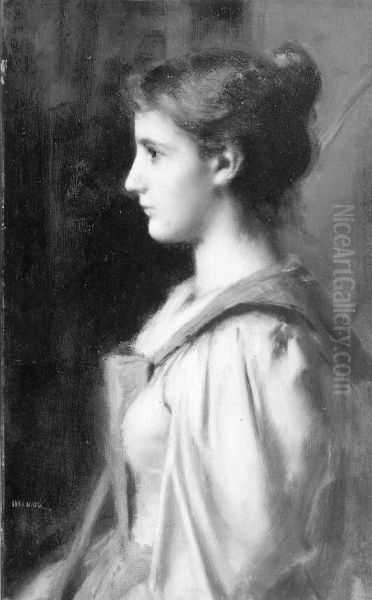 Portrait of a Young Woman in a Red Robe - view 1