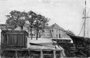 Havn i en lille kobstad