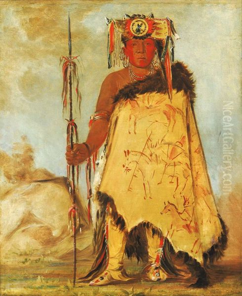 La-wee-re-coo-re-shaw-wee, War Chief, a Republican Pawnee - view 1