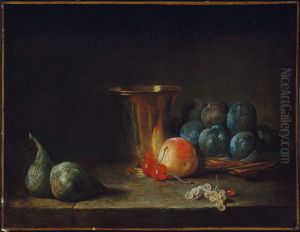 Goblet and Fruit by Jean-Baptiste-Simeon Chardin