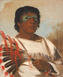 Wah-pe-kee-suck, White Cloud (called the Prophet), Adviser to Black Hawk by George Catlin