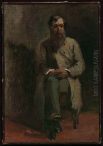 Portrait of a Man by Jean-Baptiste Camille Corot