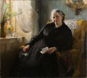 Portraet af Cecilie Trier, f. Melchior by Bertha Wegmann