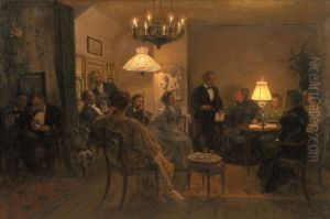 An Evening Party in the Artist's Home An Evening Party in the Artist's Home