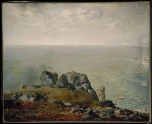 Cliffs at Gruchy by Jean-Francois Millet