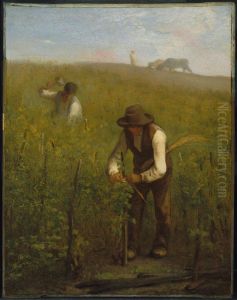 In the Vineyard by Jean-Francois Millet