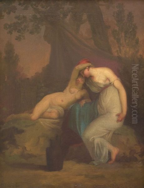 The Greek Poet Sappho and the Girl from Mytilene - view 1