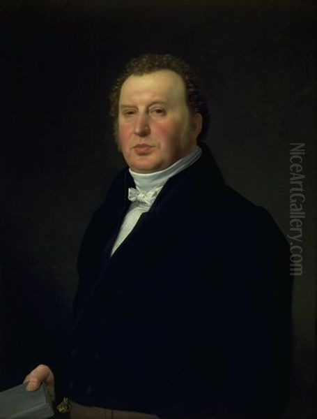 Politilaege Johan Frederik Rost. Kunstnerens huslaege og ven - view 1