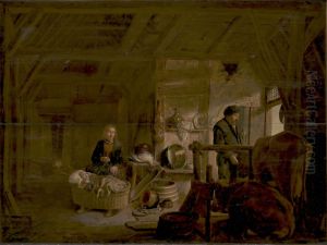 Interior of a Cottage by Govert Dircksz. Camphuysen