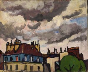 Rooftops and Clouds, Paris by Henry Lyman Sayen