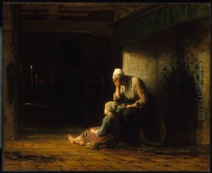 The Day before Parting by Jozef Israels
